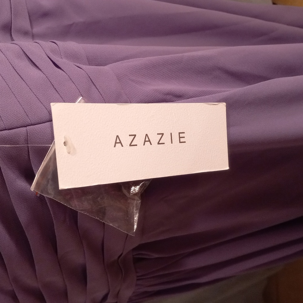 Azazie A26 Purple Evening Gown NEW - Picture 5 of 13